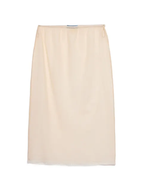 Prada cotton tulle midi skirt Neutrals SG6170SOOO17GR