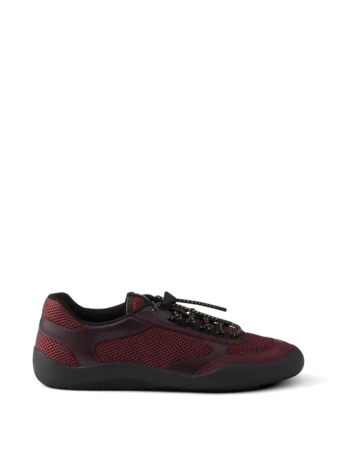 Prada Speedrock mesh fabric sneakers Red 1E490OF0053ZM0