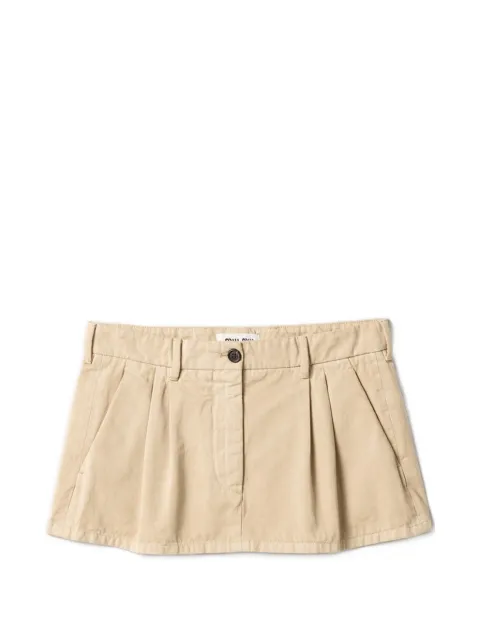 Miu Miu old gabardine miniskirt Neutrals MG2637SOOO19EK