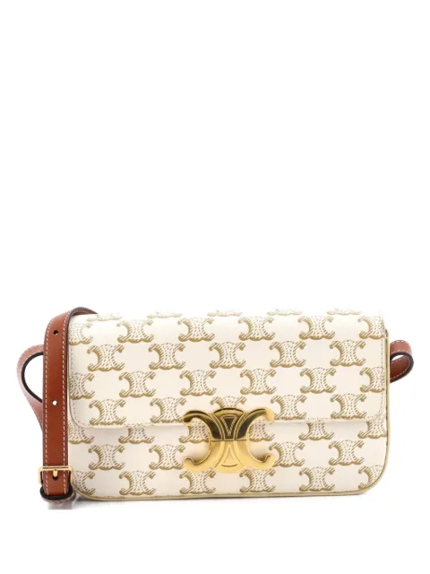 Celine Pre-Owned Triomphe East-West Triomphe Coated Canvas shoulder bag Neutrals RM4P21E0WJZXCY0J