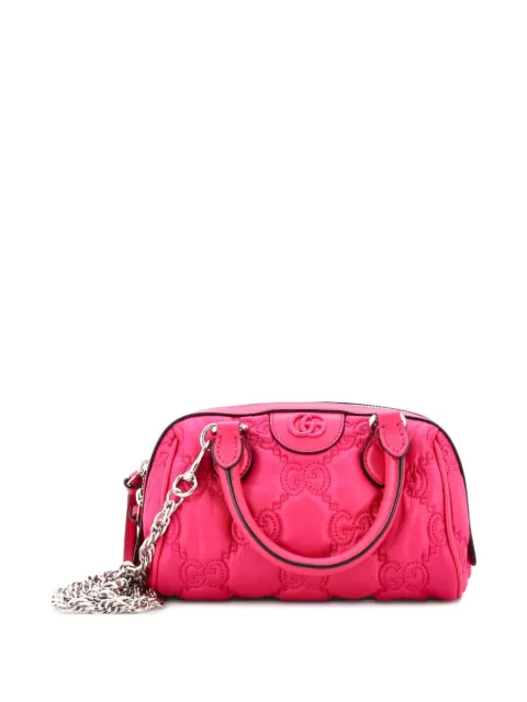Gucci Pre-Owned Ophidia Convertible Boston Top Handle Bag GG Matelasse Leather Mini crossbody bag Pink AVKS2NHUW1NMER2G