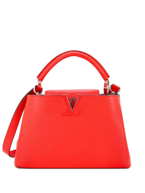 Louis Vuitton Pre-Owned Capucines Bag Leather BB satchel Red 7STYEQZE0SPR75E3