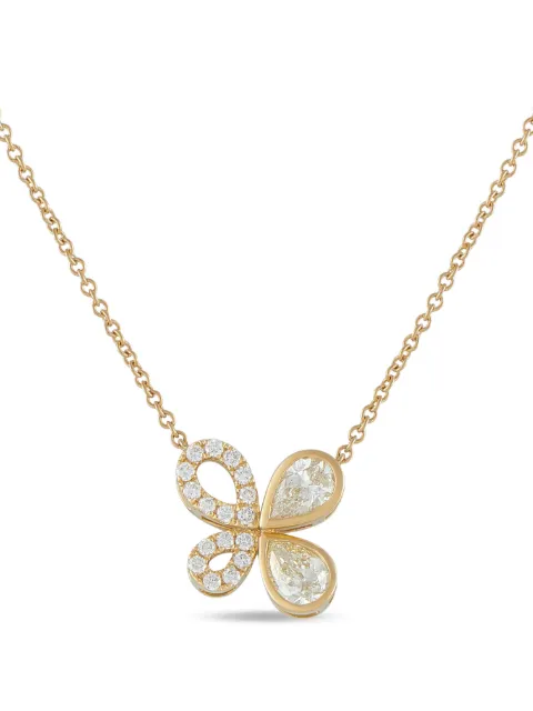 LB Exclusive butterfly-motif diamond necklace Gold ANK20467Y