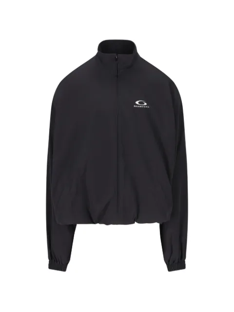 Balenciaga logo zip sweatshirt Black 857691TRO31