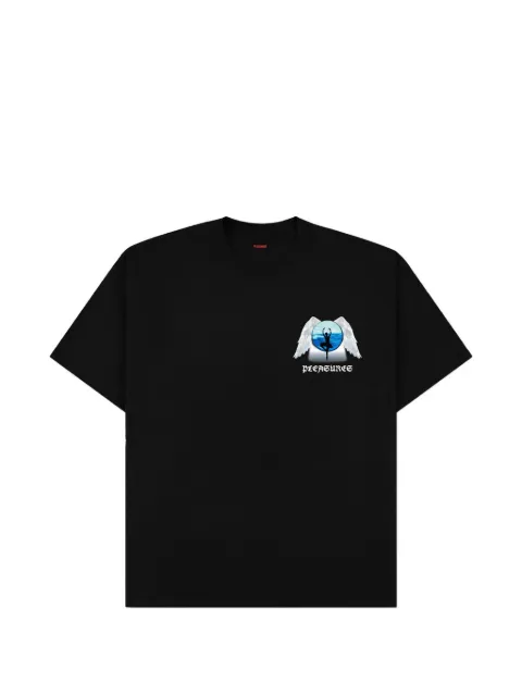Pleasures Angle Place graphic T-shirt Black P25W068BLACK
