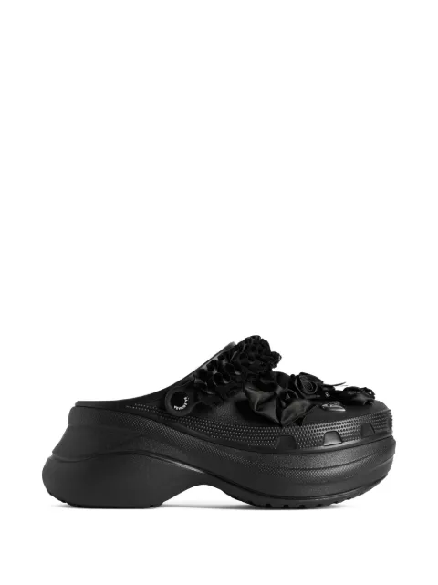 Balenciaga x Crocs™ JIBBITZ™ floral mules Black 720762W0FPA