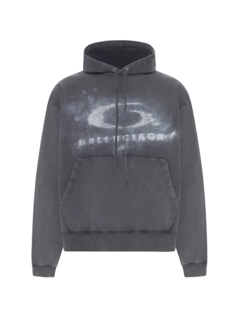 Balenciaga crayon loop logo hoodie Grey 858143TTVN6