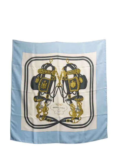 Hermès Pre-Owned 1957 Brides de Gala silk scarf White 15016337