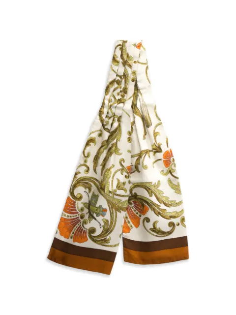 Hermès Pre-Owned 1980s Cheval turc silk scarf Neutrals 15016331