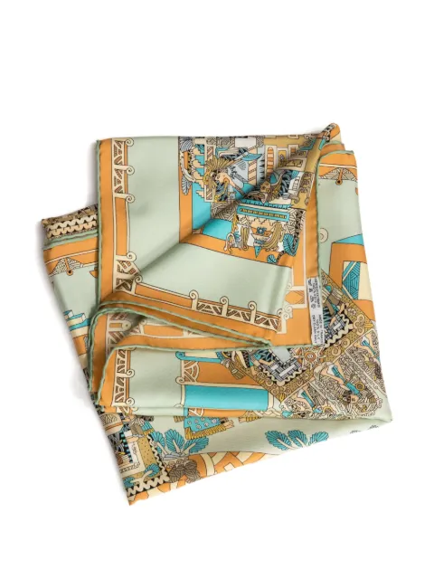 Hermès Pre-Owned 1994 Astres et Soleils silk scarf Neutrals 15016351