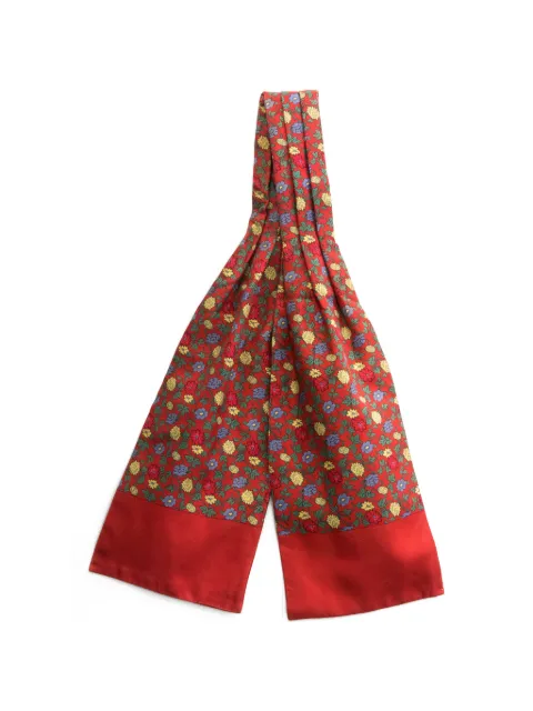 Hermès Pre-Owned 1990s floral-print scarf Red 15016328