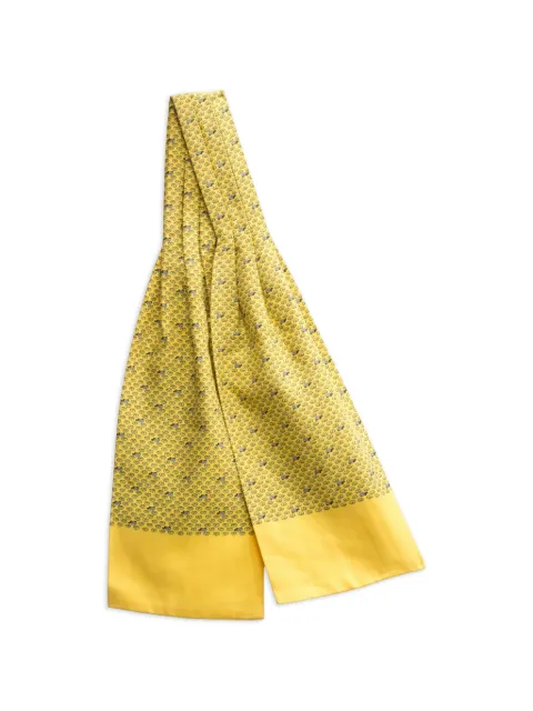 Hermès Pre-Owned 2000s turtle-print silk scarf Yellow 15016327
