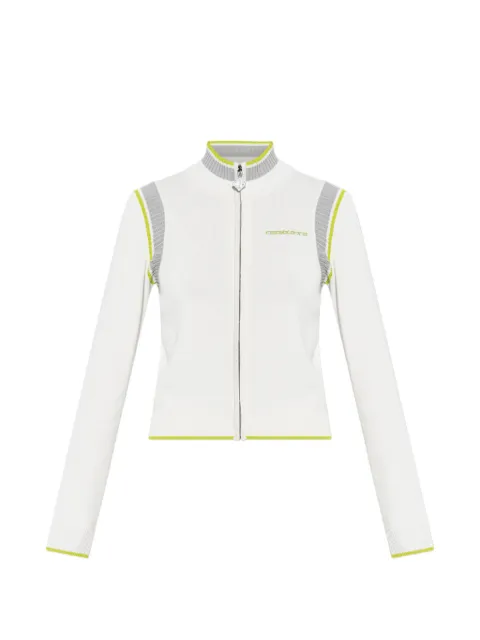 Casablanca zip-up cardigan White WSP26KW124401