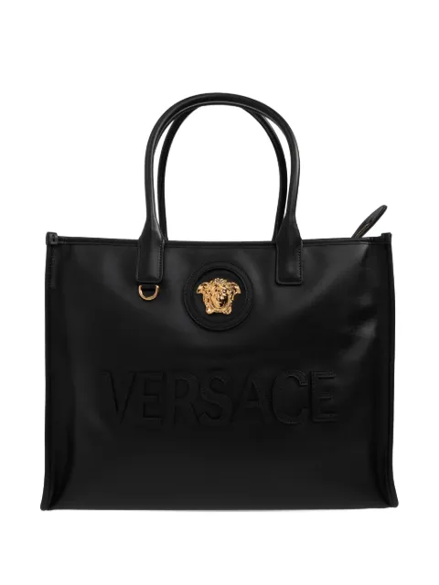 Versace large La Medusa tote bag Black 10207421A14675
