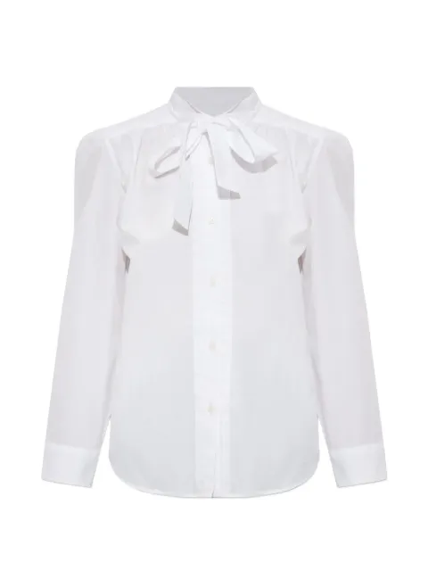 R13 tie-detail long-sleeve shirt White R13WR604R742B