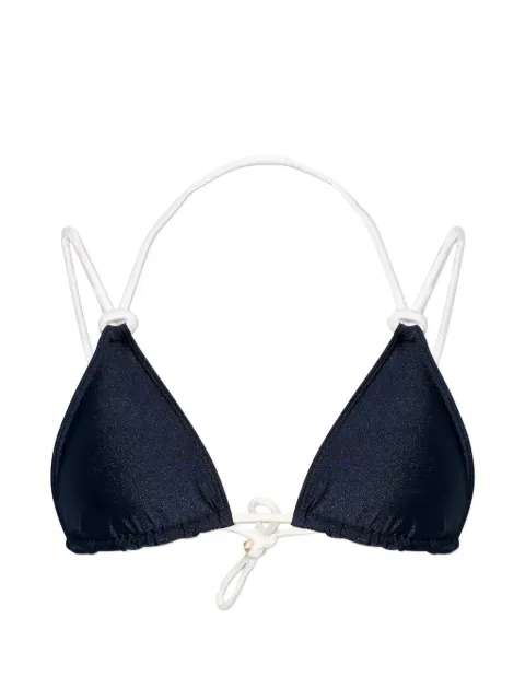 Cult Gaia triangle tie bikini Blue BT32716TR1684