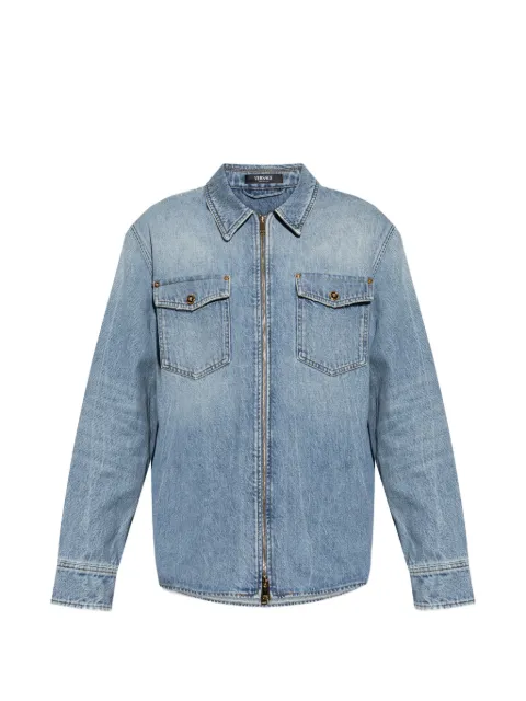 Versace denim zip overshirt Blue 10207231A16386
