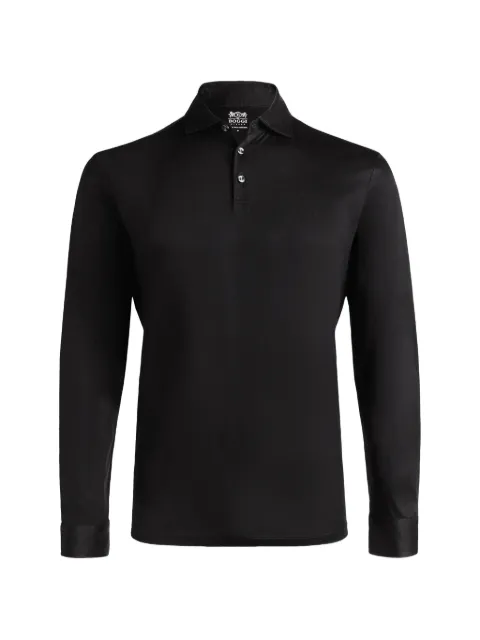 Boggi Milano Ls Pima cotton polo Black BO25C005702