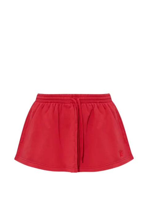 Balenciaga logo-embroidered mini skirt Red 858108TTVH3