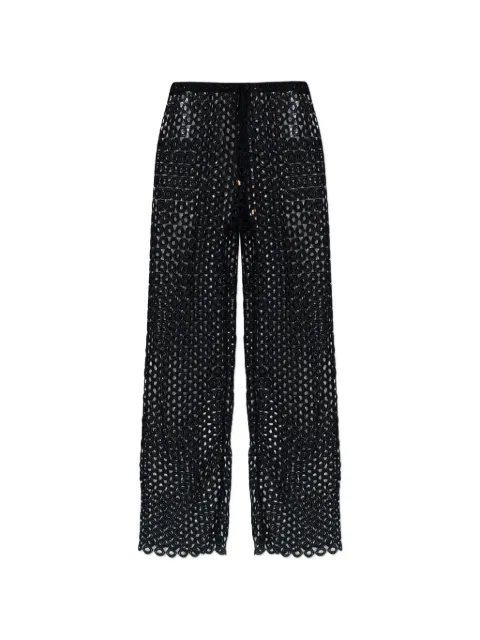 Cult Gaia cut-out drawstring trousers Black PT32687CO3411