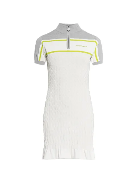 Casablanca zip-up mini dress White WSP26KW140601
