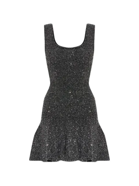 LoveShackFancy Sarajane scoop-neck mini dress Black K20692985
