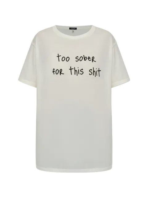 R13 text-print T-shirt White R13WK001K136B