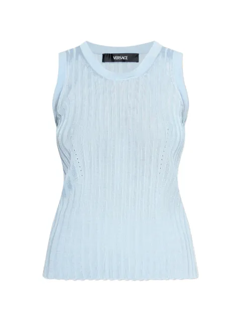 Versace knit tank top Blue 10160951A14736