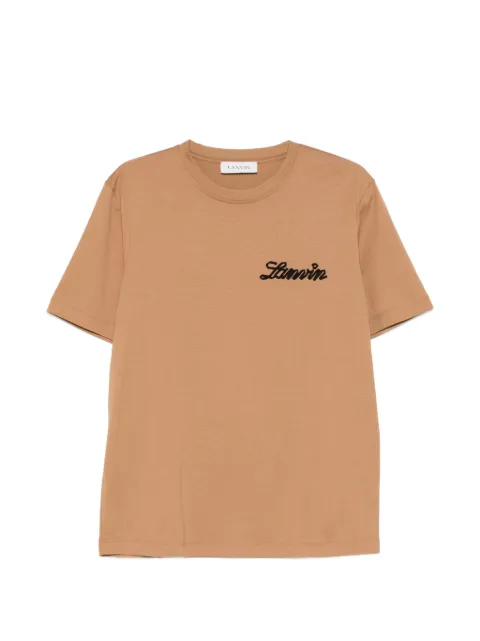 Lanvin logo T-shirt Brown RMTS0012J316P26
