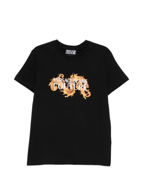 Versace Jeans Couture logo-graphic T-shirt Black 80GAHE02CJ00E