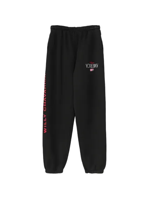 Willy Chavarria elasticated-waistband track pants Black WCJSY0242