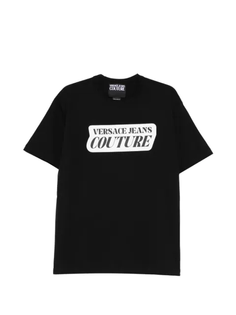 Versace Jeans Couture logo T-shirt Black 80GAHT17CJ00T