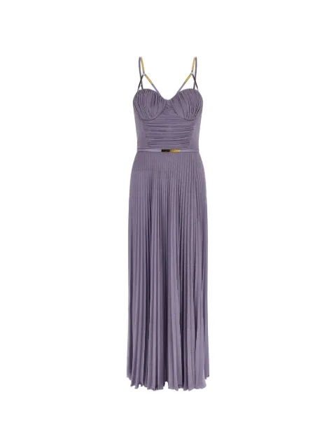 Elisabetta Franchi pleated maxi dress Purple ABR1661E2