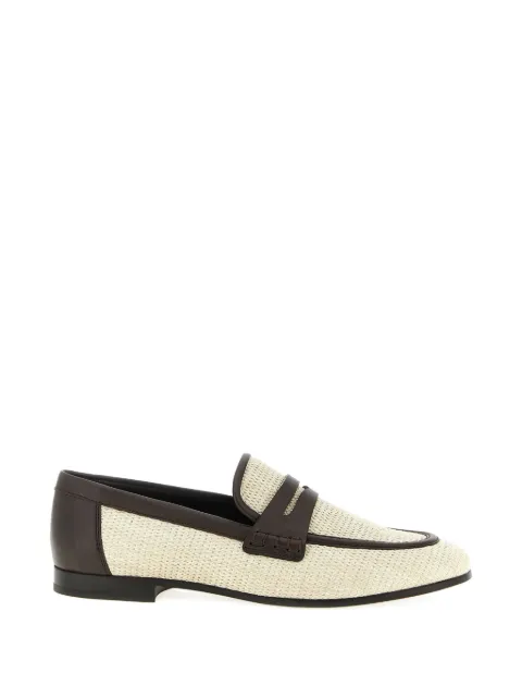Brunello Cucinelli woven two-tone loafers Neutrals MZQ9C3210C112