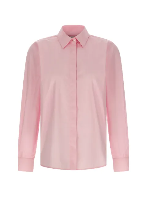 Max Mara Maroso long-sleeve logo-appliqué shirt Pink 2611111101600