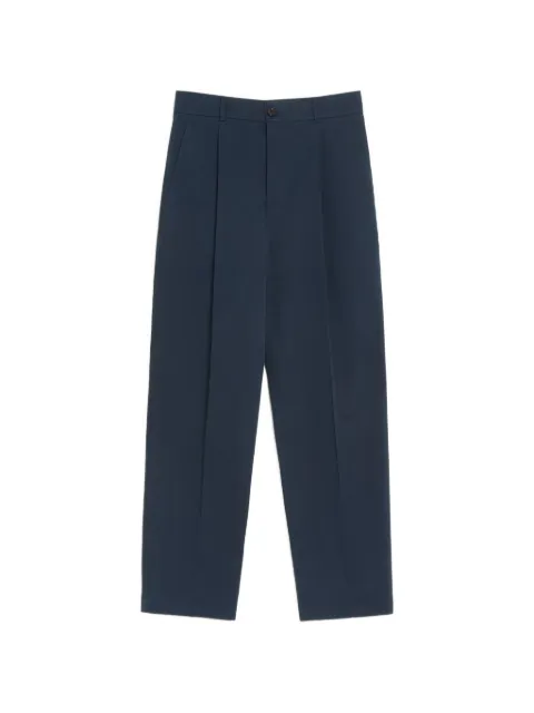 Valentino Garavani trousers in cotton gabardine with VLogo embroidery Blue VRBO21BGY
