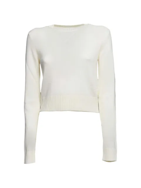 Jil Sander crew-neck long-sleeved sweater White J40GP0176J14772107