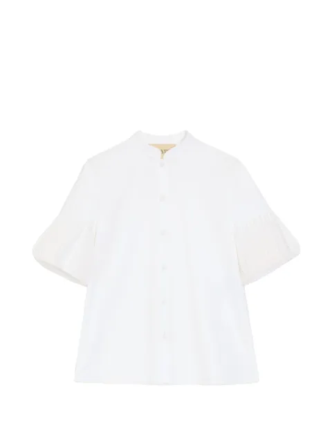 Valentino Garavani embroidered cotton popeline shirt White BAA0G55A6