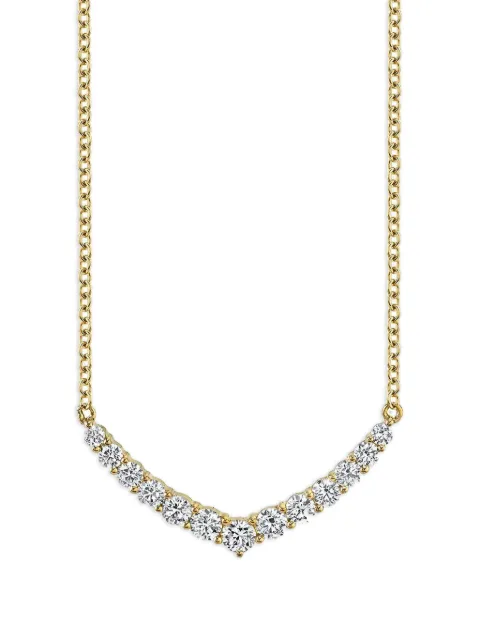 Anita Ko diamond curved necklace Gold AKCURVNYG