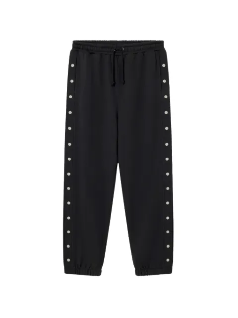 Carrer Val button-detail track pants Black VALJOGGER