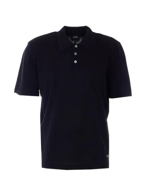 A.P.C. short-sleeve polo shirt Blue COEZJH23471LZZ