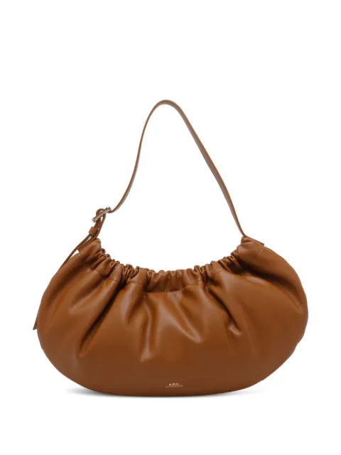 A.P.C. Ninon hoop shoulder bag Brown PUAATF67049CAB