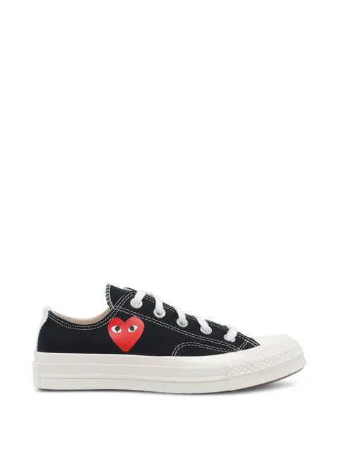 Comme Des Garçons Play x Converse heart-logo lace-up sneakers Black K128W1