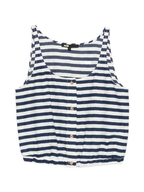 Maje linen-blend top Blue MFPTO01338