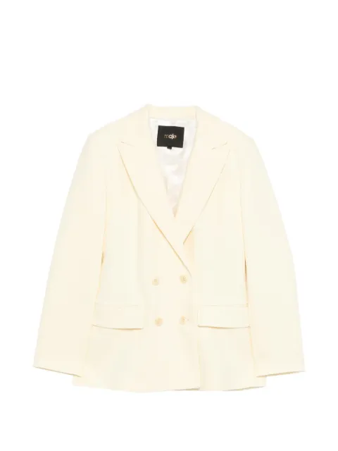 Maje double-breasted suit jacket Yellow MFPVE00785
