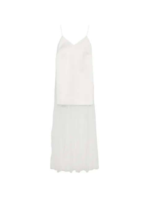 Maje taffeta and lace dress White MFPRO04632
