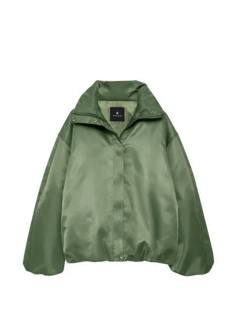 ANINE BING collar cyrus jacket Green A0111771