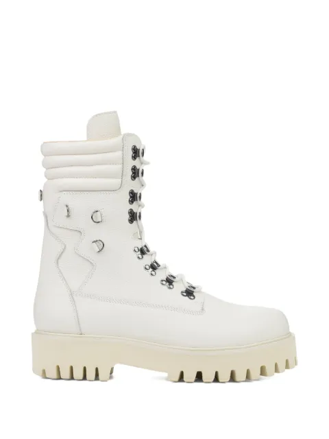 Who Decides War quilted field boots White WDWMFTW0002