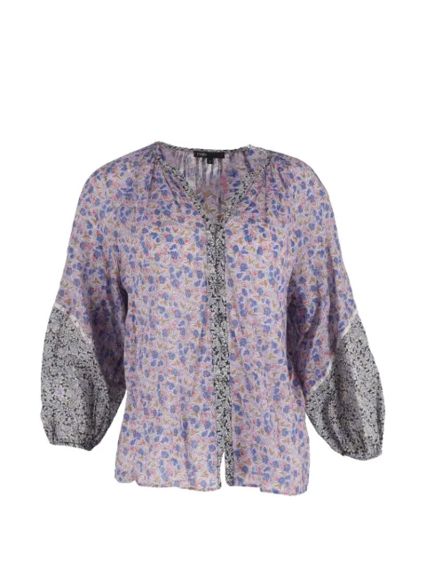 Maje floral-print blouse Purple NAPPUGBCL585604W