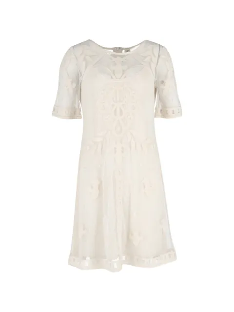 Temperley London lace-detail midi dress White NAPPUGBCL620272W